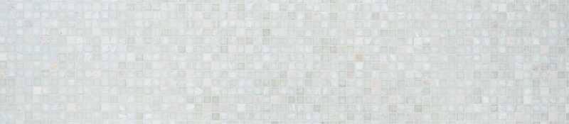 Échantillon manuel Carreau de mosaïque Translucide blanc Mosaïque de verre Crystal Pierre Cream blanc MOS94-2503_m