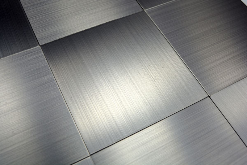 carreau mosaïque autocollant ALU argent métal miroir carrelage dos cuisine MOS200-22M100