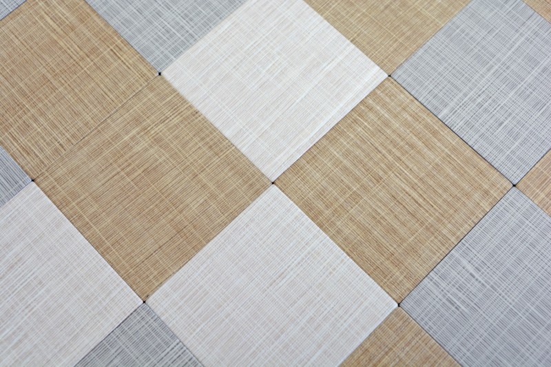 Carreaux autocollants aspect textile Carreaux adhésifs décoratifs Stickers muraux