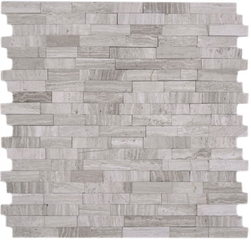 Pierre naturelle autocollante Marbre Carreaux muraux Fond de cuisine Parement mural DIY MOS200-0120