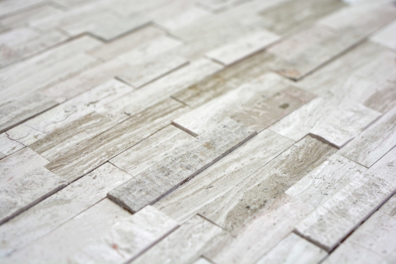 Pierre naturelle autocollante Marbre Carreaux muraux Fond de cuisine Parement mural DIY MOS200-0120