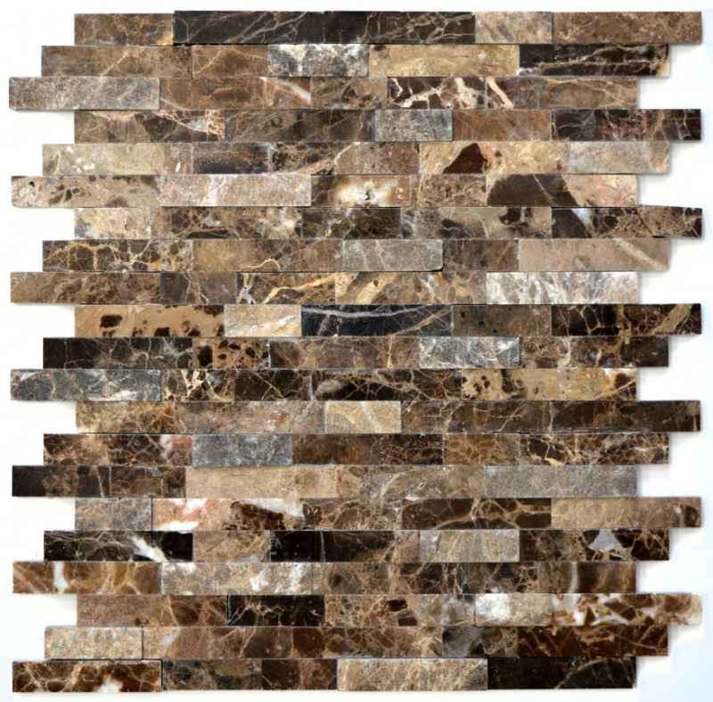 Panneau de parement Effet 3D Marbre Panneaux pierre naturelle Revêtement mural autocollant DIY MOS200-0113