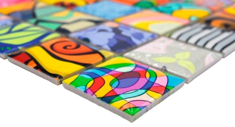 Céramique Carreau Mosaïque Coloré Retro Style Carreaux Mosaïque POP UP ART Design Revêtement mural Carrelage