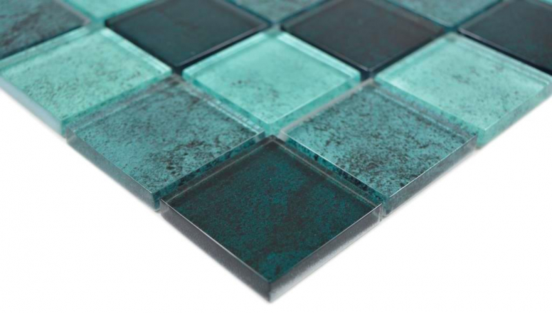 Motif main Crystal transparent mosaïque de verre pétrole mur carrelage cuisine douche bain MOS88-0018_m