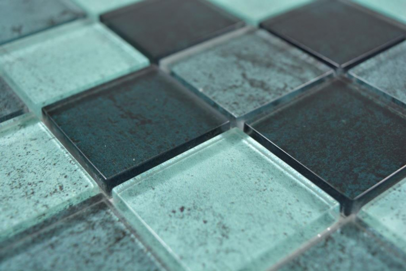 Motif main Crystal transparent mosaïque de verre pétrole mur carrelage cuisine douche bain MOS88-0018_m
