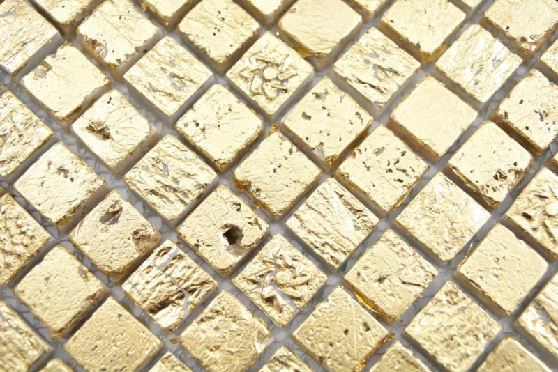 Mosaïque pierre Résine or mur carrelage cuisine salle de bain MOS88-0707_f