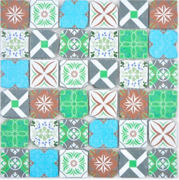 Motif main Crystal transparent Mosaïque de verre rétro Mur Carrelage cuisine salle de bain MOS160-0909_m