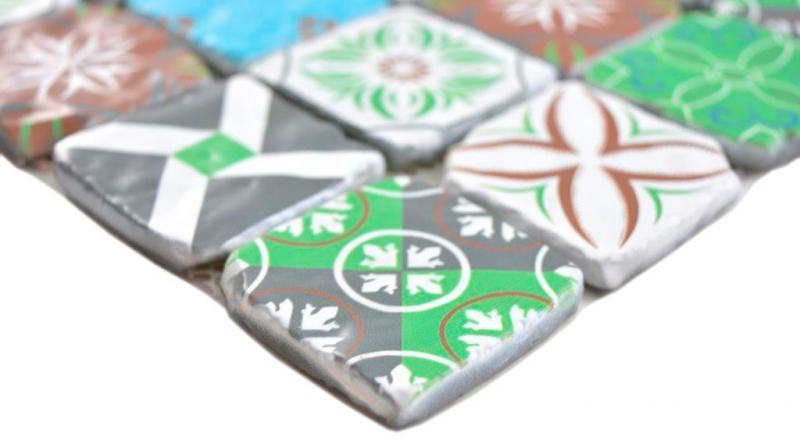 Motif main Crystal transparent Mosaïque de verre rétro Mur Carrelage cuisine salle de bain MOS160-0909_m