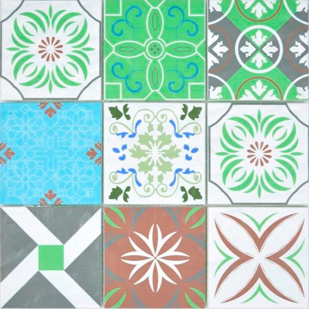 Mosaïque de verre transparente Crystal Mosaïque rétro murale carrelage cuisine salle de bain_f | 10 tapis de mosaïque