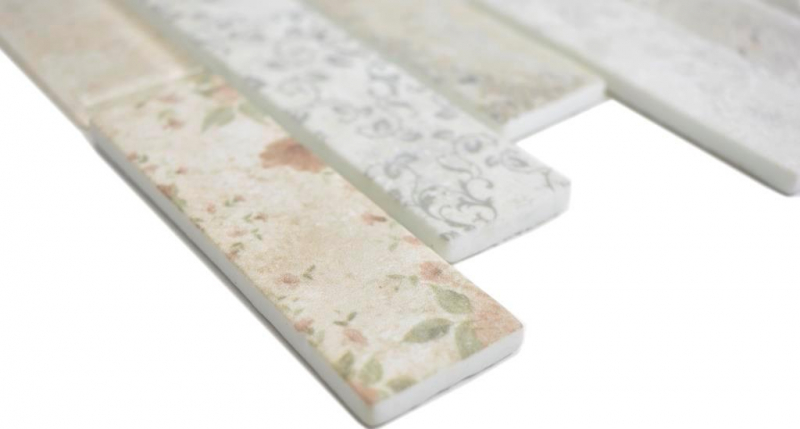 Motif main Mosaïque translucide Brick composite ECO Mosaïque de verre Rose mur carrelage cuisine salle de bain MOS24-2095_m