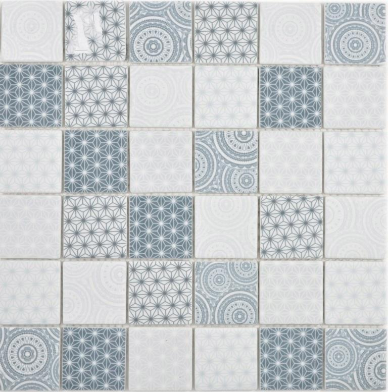Échantillon manuel GLAS Mosaïque ECO bleu mur carrelage cuisine salle de bain carreau de mosaïque mur carrelage cuisine salle de bain MOS16-0104_m