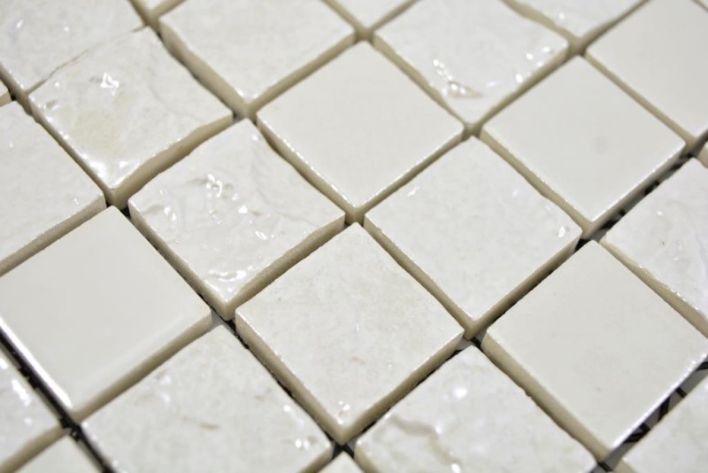 Mosaïque céramique Carreau exclusif Japon vieux blanc mur carrelage cuisine salle de bain WC - MOS14-0001
