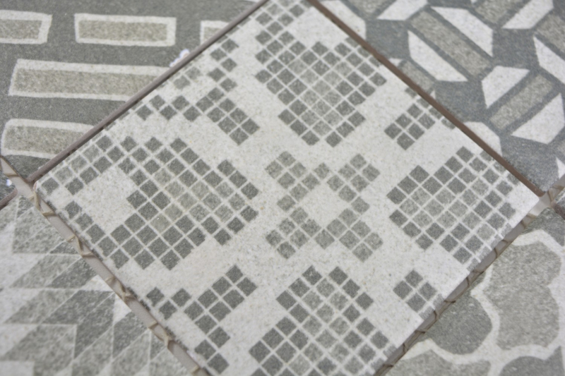Motif manuel Mosaïque céramique picolo GRIGIO Carreau de mosaïque murale Miroir de carrelage cuisine salle de bain MOS22B-G02_m