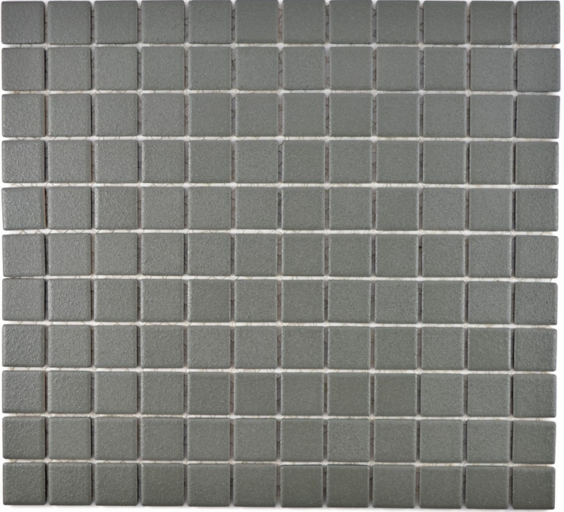 Échantillon manuel de carreau de mosaïque RUTSCHEMEND RUTSCHICHICHER sol gris ardoise mat MOS18-0222-R10_m
