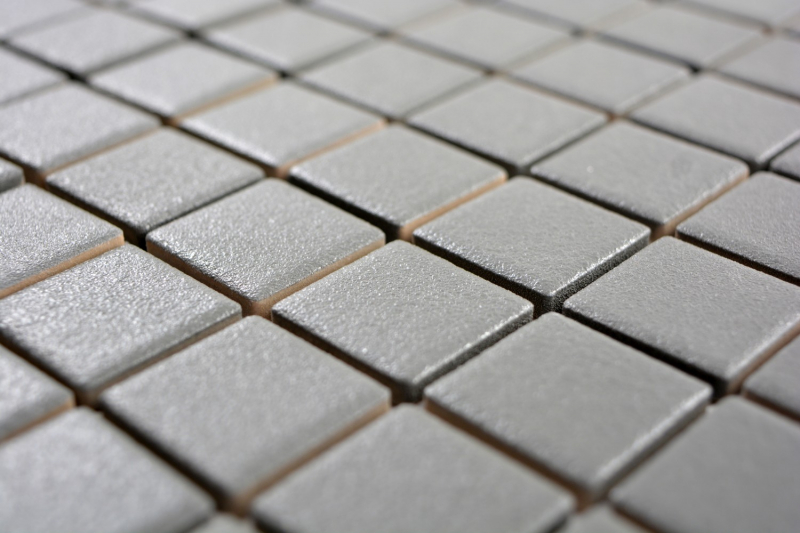 Échantillon manuel de carreau de mosaïque RUTSCHEMEND RUTSCHICHICHER sol gris ardoise mat MOS18-0222-R10_m