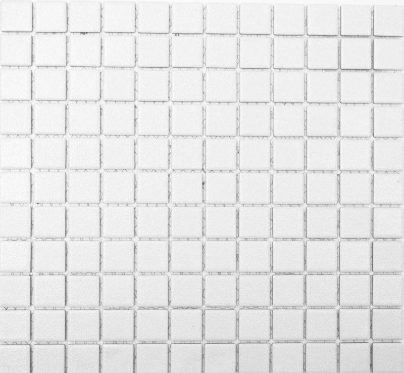 Échantillon manuel de carreaux de mosaïque BLANC ANCIEN DU SOL MURAL MOS18-0102-R10_m