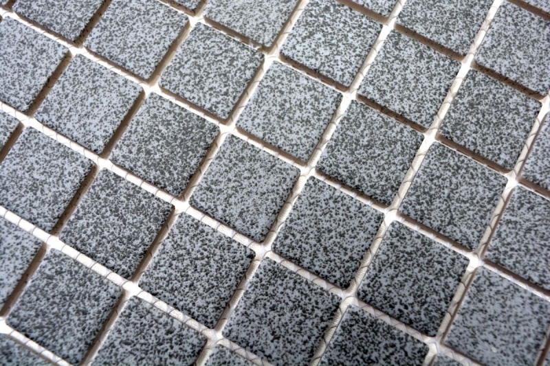Mosaïque céramique Carreaux de mosaïque antidérapant bac de douche gris pierre mat Carreau mural - MOS18-0208-R10