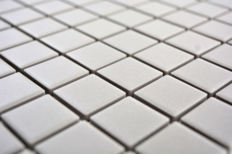 Échantillon manuel Carreau de mosaïque Céramique GRIS CLAIR GRIS SAVON MUR SOL non émaillé MOS18-0204-R10_m