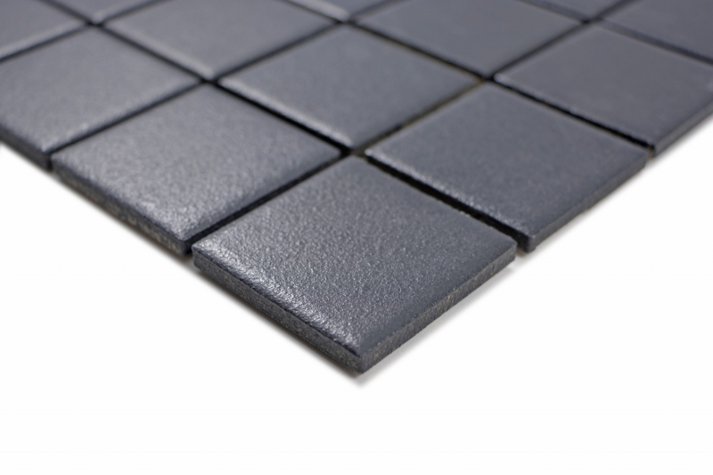 Échantillon manuel de carreaux de mosaïque Céramique soft noir RÉSISTANT À LENTRAÎNEMENT MOS14-0311-R10_m