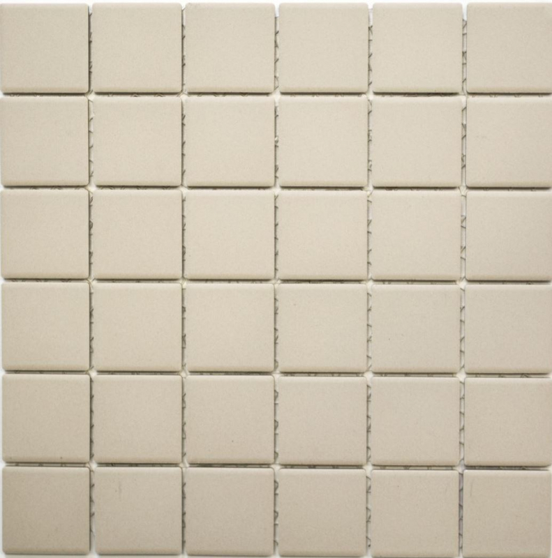 Échantillon manuel Carreau de mosaïque Céramique beige clair magnolia non émaillé RUTSCHEMMEND MOS14B-1211-R10_m