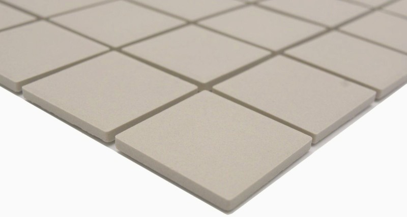 Céramique Mosaïque Carreau de sol magnolia beige clair non émaillé PLAQUE DE DOUCHE - MOS14B-1211-R10