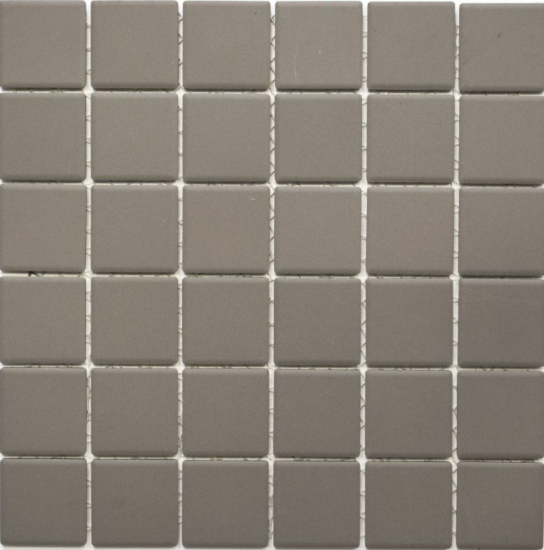 Échantillon manuel Carreau de mosaïque Céramique boue grise non émaillée SALLE DE BAINS MOS14B-0204-R10_m