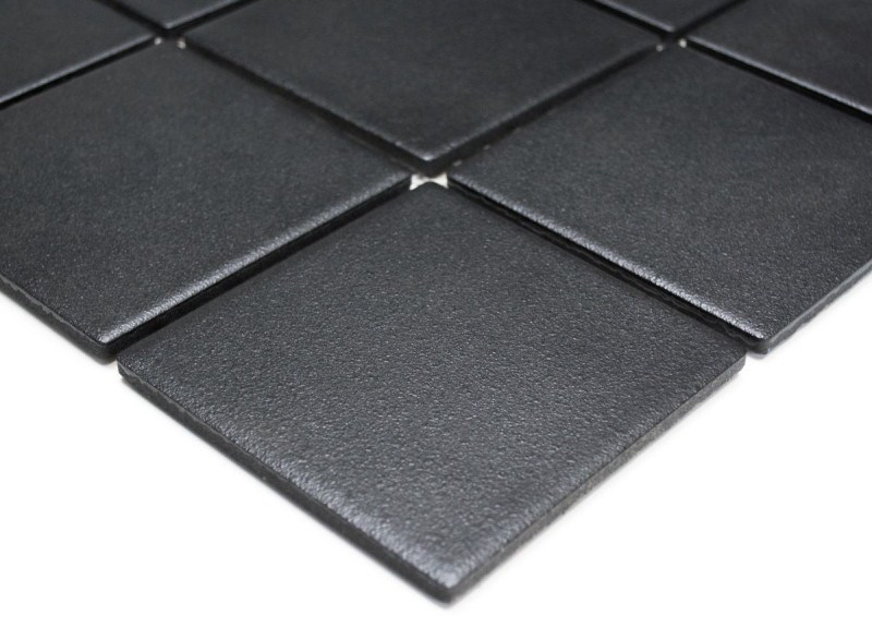 Mosaïque Carreau de mur Céramique Anthracite Noir Antidérapant Antidérapant Carreau de douche Carreau de sol WC - MOS22-0302-R10