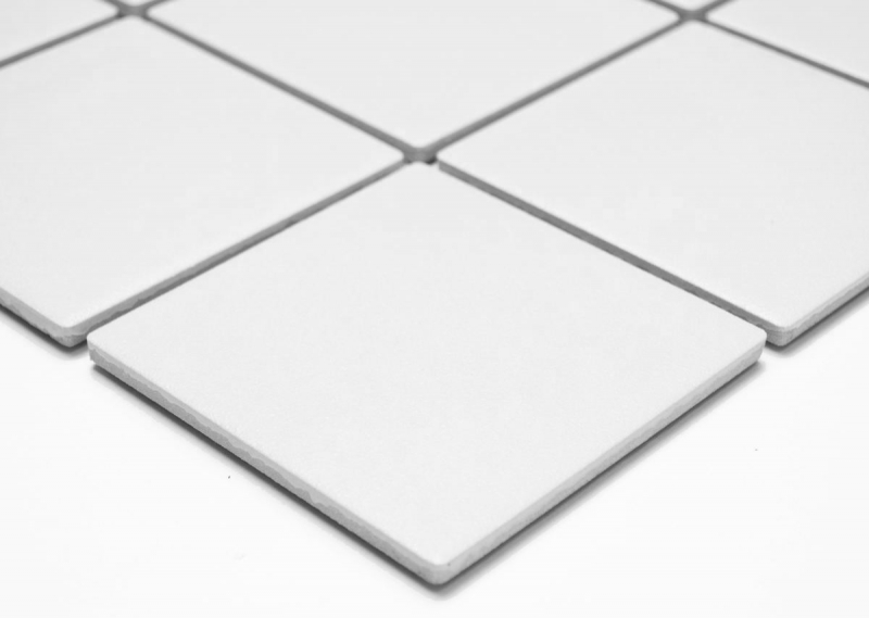 Mosaïque Carreau de mur Sol Céramique Blanc Antidérapant Antidérapant Bac de douche Carreau de sol - MOS22-0102-R10