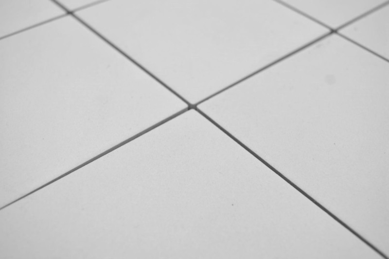 Mosaïque Carreau de mur Sol Céramique Blanc Antidérapant Antidérapant Bac de douche Carreau de sol - MOS22-0102-R10