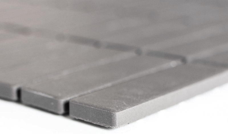 Bâtonnets Mosaïque Céramique gris brun boue non émaillé antidérapant receveur de douche carrelage cuisine salle de bain - MOS24-CUST051