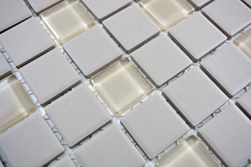 Carreau de mosaïque Céramique ciment clair boue non émaillée Mosaïque de verre MOS18-0212-R10_f