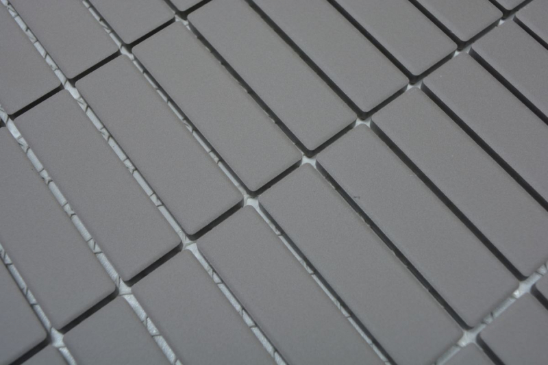 Bâtonnets Mosaïque Céramique non émaillée boue grise antidérapante receveur de douche carrelage de sol carrelage de salle de bain - MOS24B-0204-R10