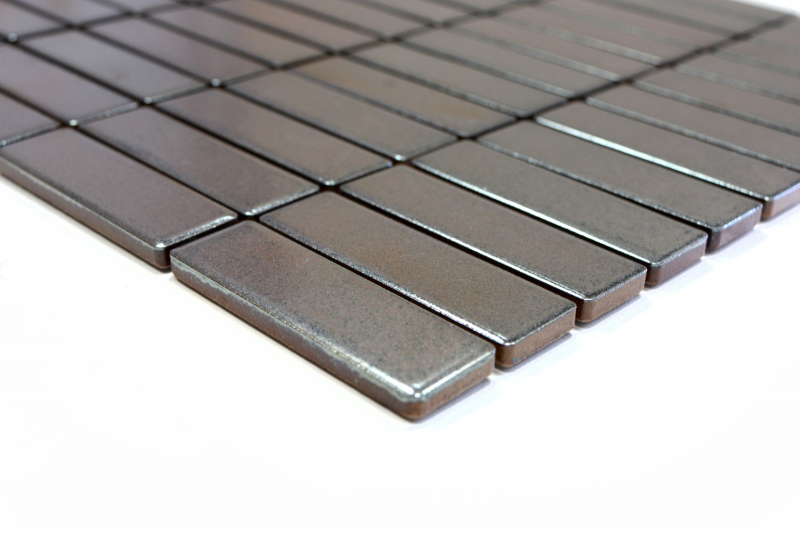 Bâtonnets Mosaïque Carreaux céramiques Carreaux muraux décoratifs Anthracite MOS24-0217