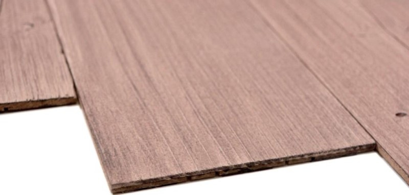 Panneaux de bois autocollants Panneau mural en bois Panneau mural beige - MOS170-W021 ( 9 pièces)
