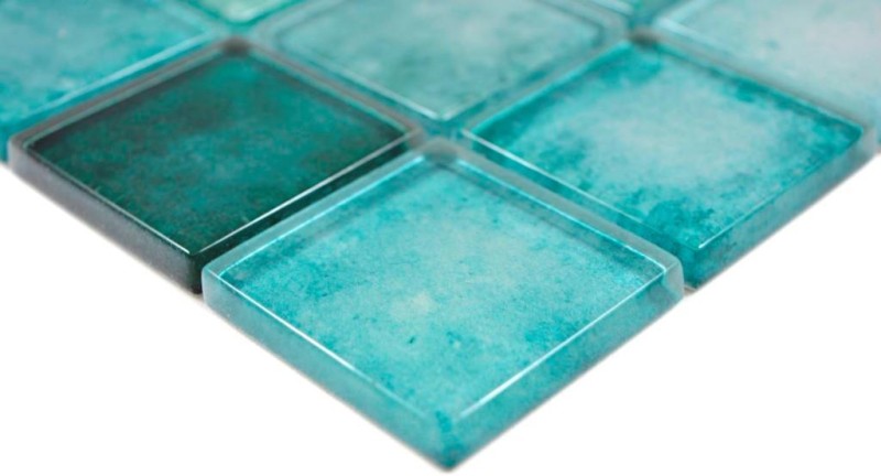 Mosaïque de verre Carreaux de mosaïque vert pastel Mur Carreaux de cuisine Salle de bain MOS88-0050