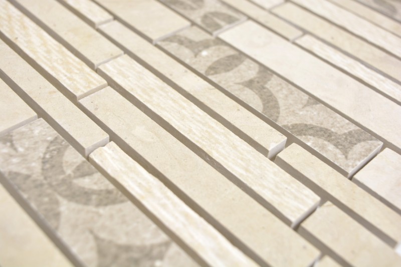Marbre Mosaïque Mosaïque céramique beige cream Carreau mural Carrelage cuisine - MOS180-A0127B