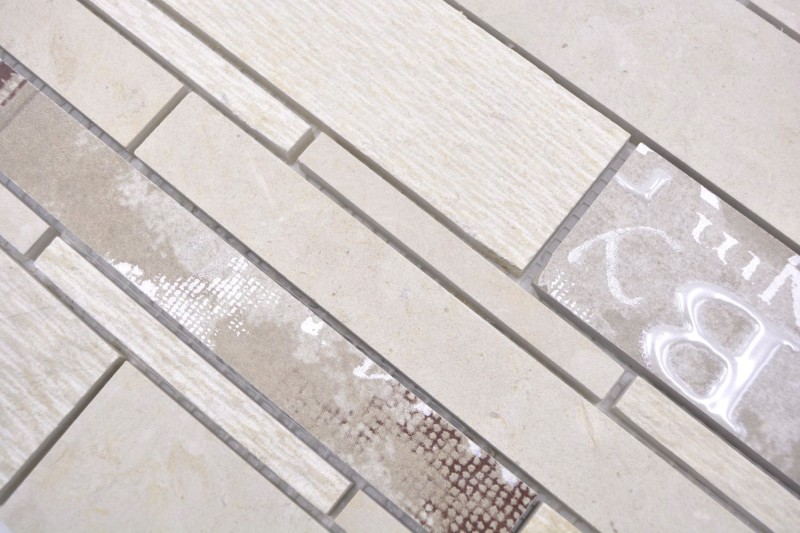 Marbre Mosaïque Mosaïque céramique rouge-brun Carreau mural Carrelage - MOS180-A01STB