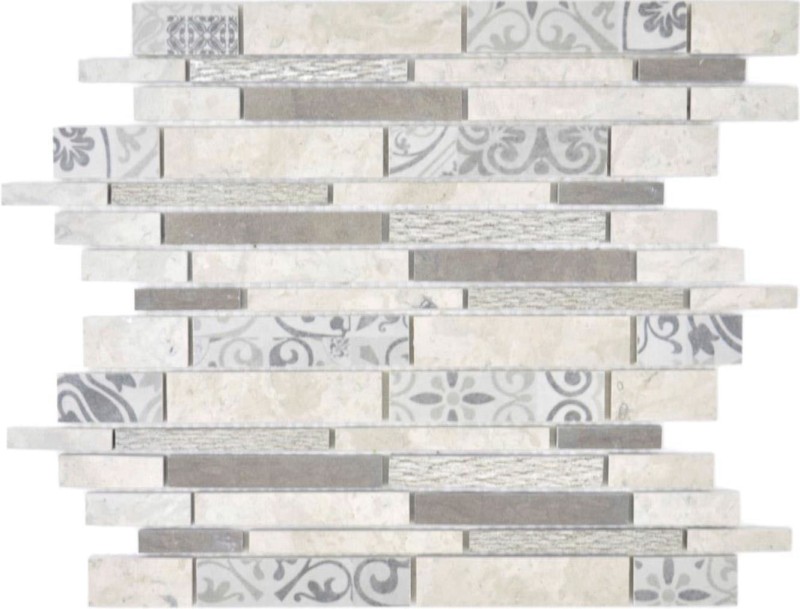 Marbre Mosaïque Mosaïque céramique gris anthracite Carreau de mur Miroir de salle de bain - MOS180-D0927G