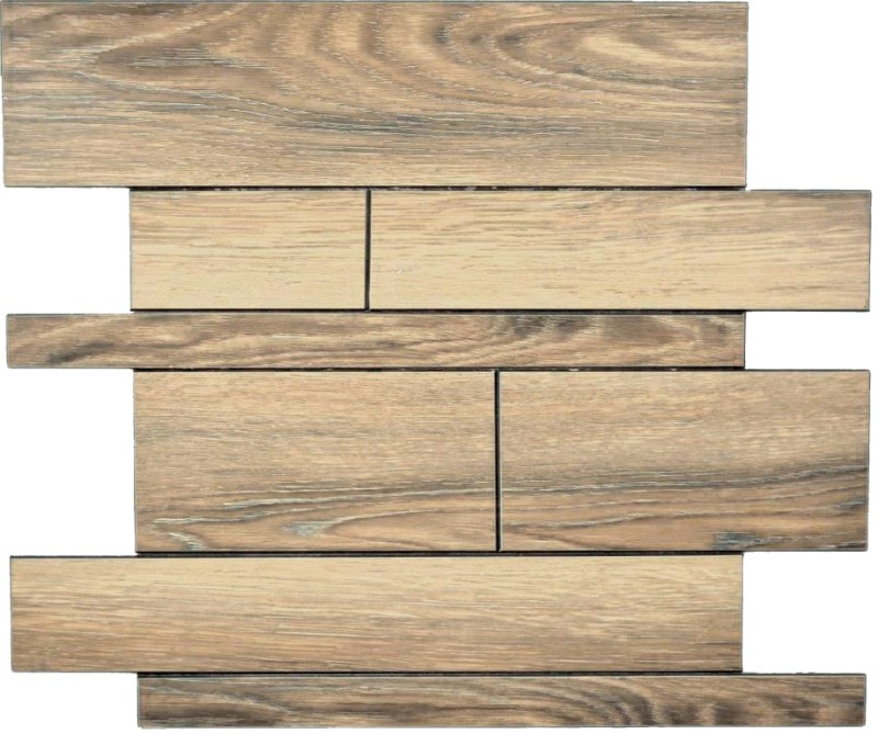 panneaux muraux autocollants aspect bois brun dosseret de cuisine carrelage
