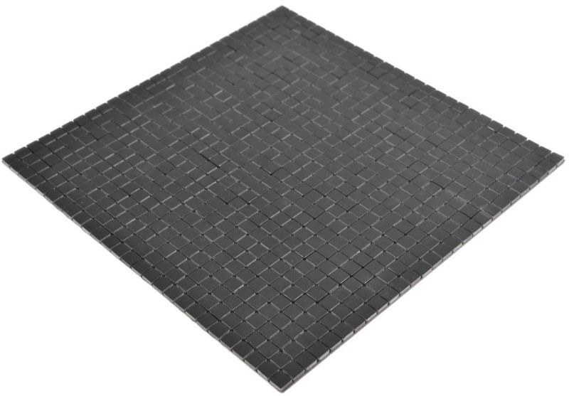 autocollant aspect métal alu noir mat/brillant brossé carrelage mur cuisine MOS200-L1B