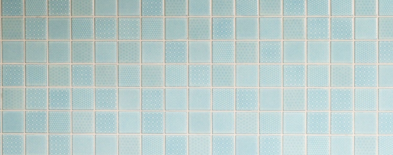 Échantillon manuel de carreaux de mosaïque TURQUOISE AQUABLAU CLAIR SALLE DE BAIN PISCINE carreaux de cuisine MOS16-0402_m