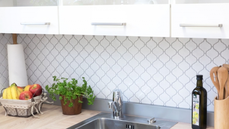 Motif main Retro Vintage Carreau de mosaïque Céramique Florentine blanc brillant MOS13-1WG_m