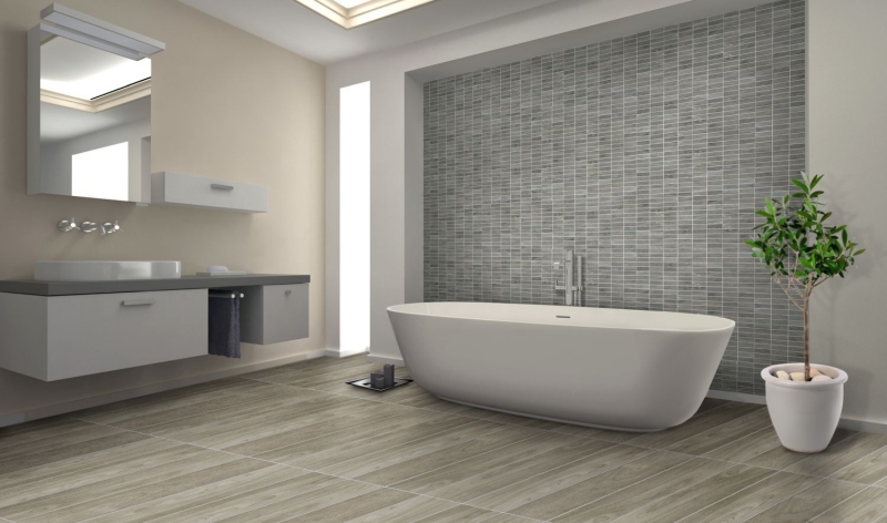 Motif main Mosaïque Céramique Bâtons aspect pierre gris Carrelage mural Carrelage salle de bain MOS24-STSO23_m