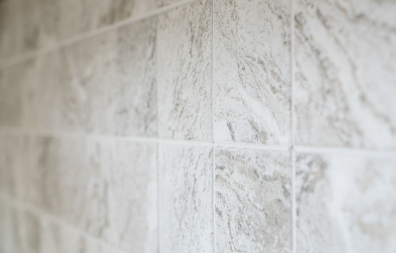 Motif main Carreau mosaïque Céramique aspect pierre Structure gris clair Carrelage cuisine MOS22-HWA9LG_m