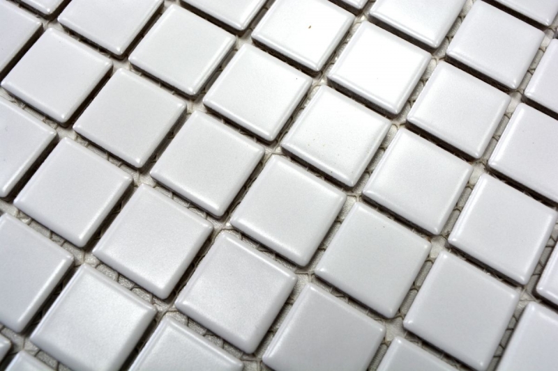 Motif manuel Carreau de mosaïque Céramique BLANC MATTE Mur Carrelage cuisine salle de bain douche MOS18-0111_m