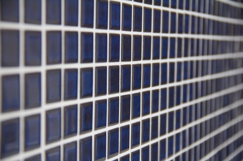 Échantillon manuel de carreaux de mosaïque Céramique BLEU COMPALE BLEU FONCÉ Carrelage cuisine salle de bains MOS18-0405_m