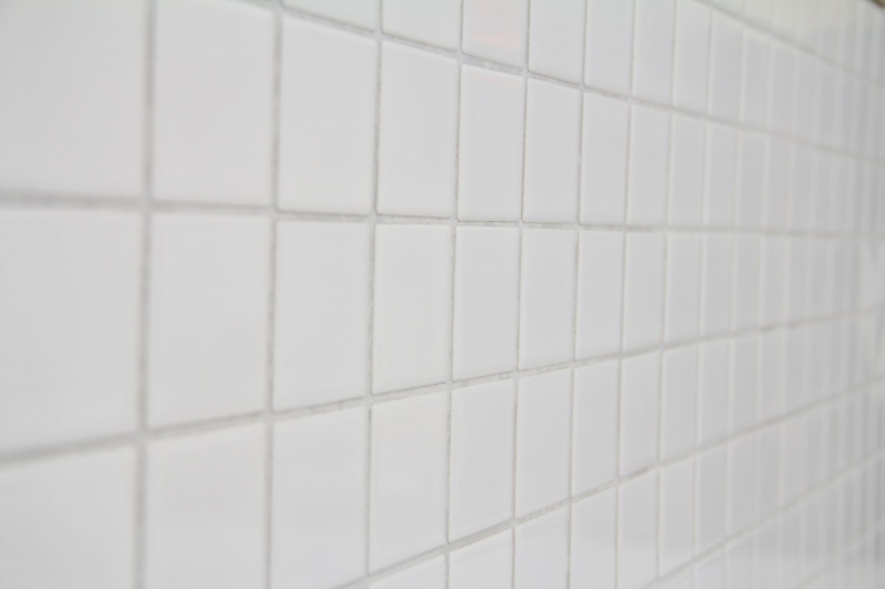 Motif main mosaïque carreau céramique blanc brillant carrelage mur salle de bain MOS16B-0101_m