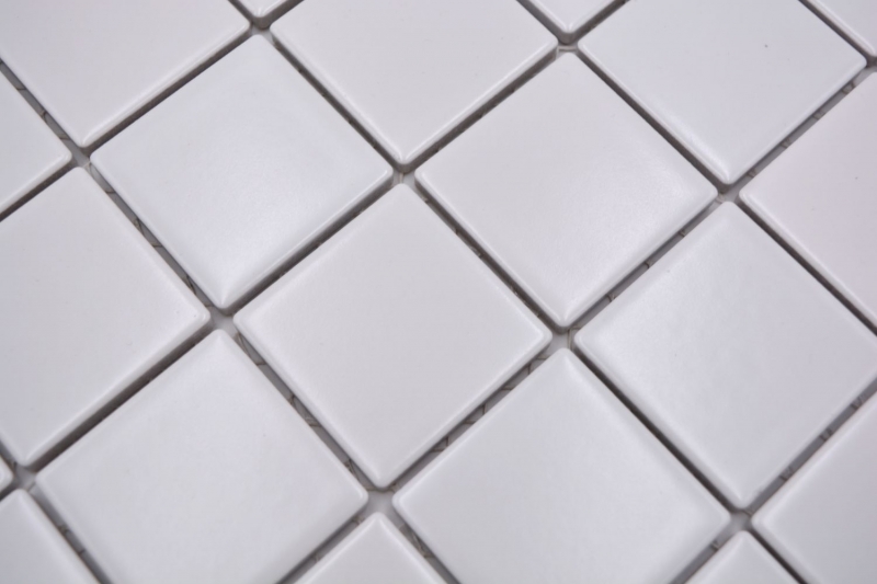 Motif main mosaïque carreau céramique blanc mat carrelage mur salle de bain MOS16B-0111_m