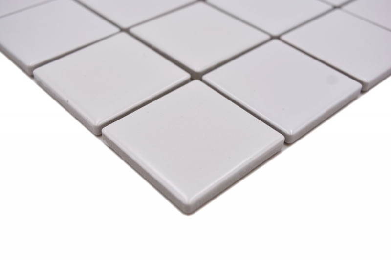 Motif main mosaïque carreau céramique blanc mat carrelage mur salle de bain MOS16B-0111_m