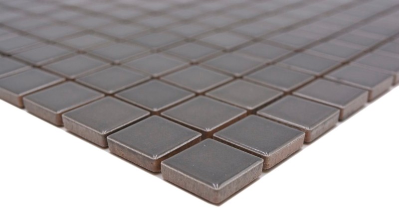 Motif à main Carreau de mosaïque Céramique gris métal Dos de cuisine Protection anti-éclaboussures BAD MOS18D-0204_m